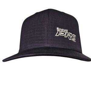 Simms Fishing Hat OSFM Navy Blue‎ Ripstop Pro Team Snapback Cap